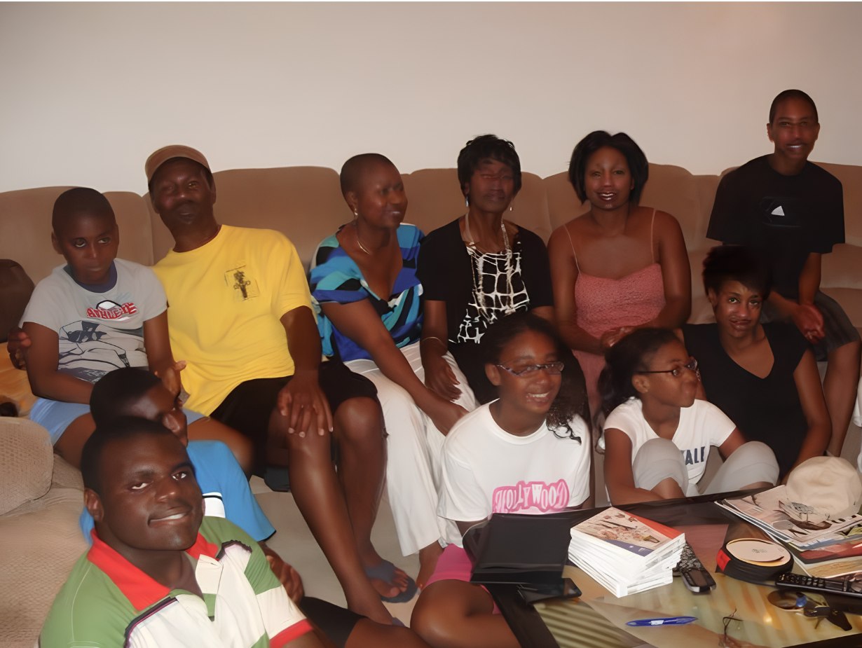 Family gathering with Mama Mercy