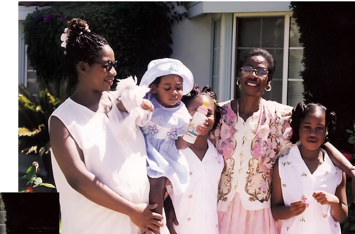 Mama Mercy with family across generations