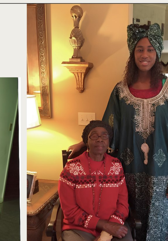 Mama Mercy with a younger family member